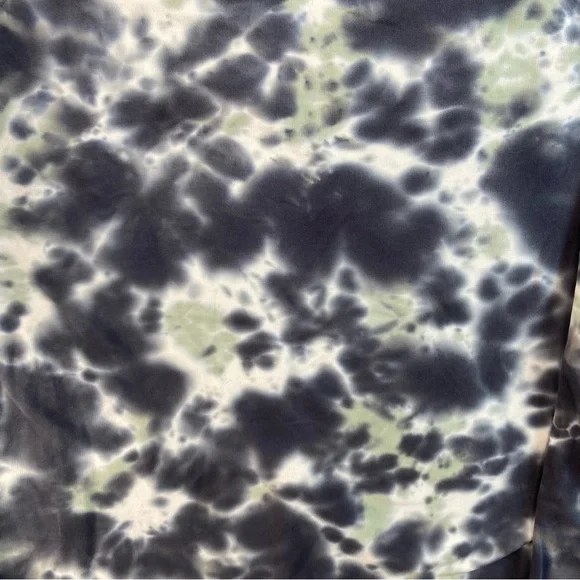 Soft Surroundings Hoodie Large Tie-Dye Gray &  Light Teal - Picture 3 of 8